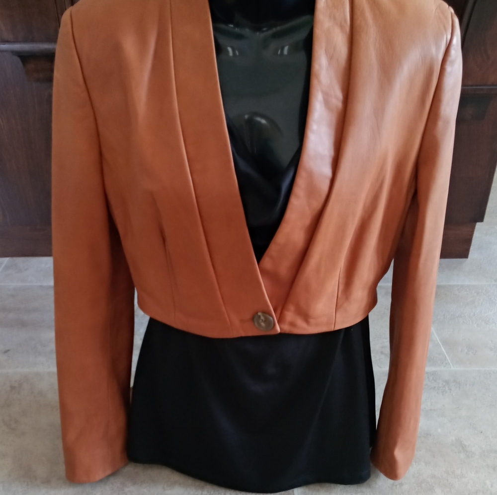 NEW - Designer soft leather jacket